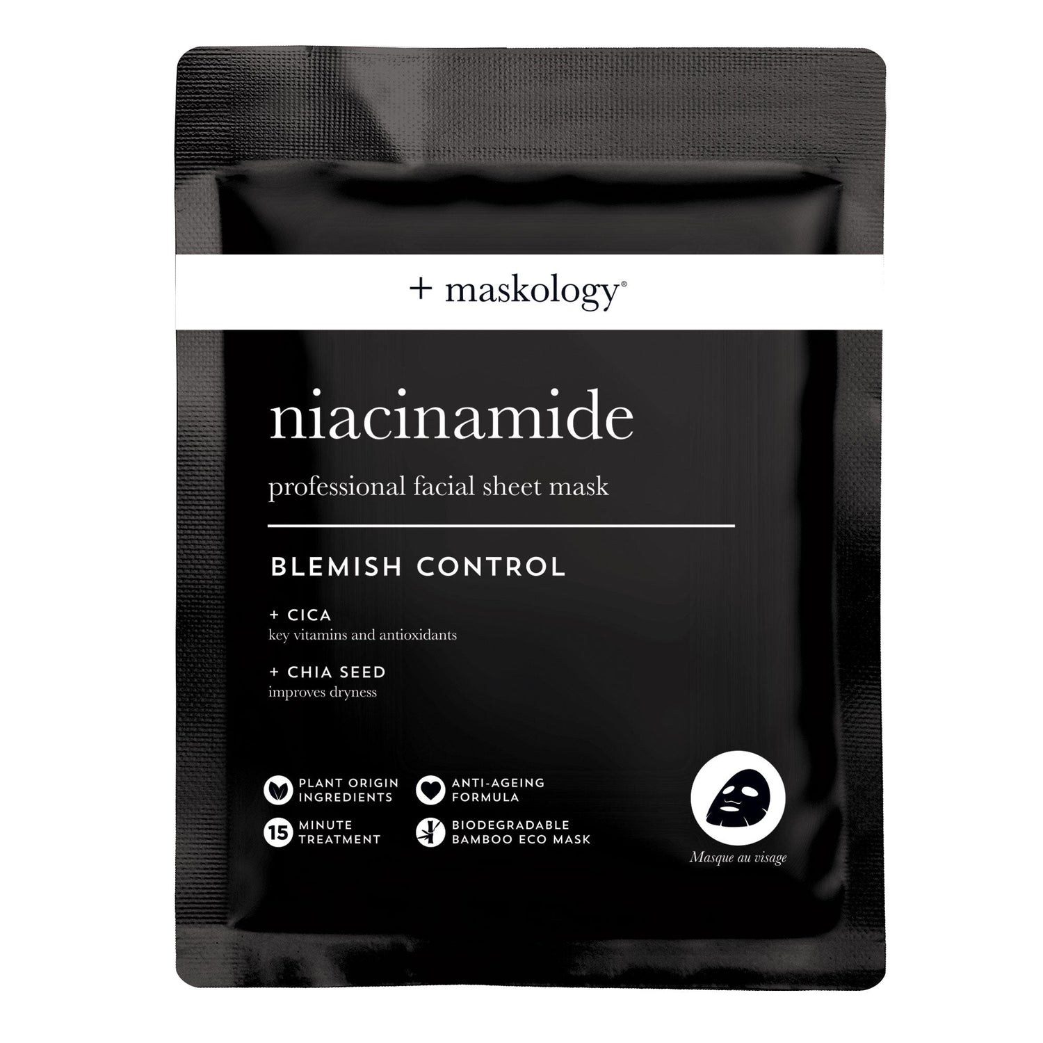 Maskology NIACINAMIDE Professional Sheet Mask - Kess Hair and Beauty